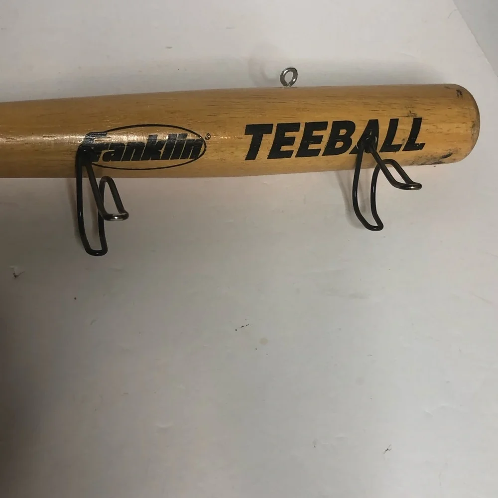 Authentic Repurposed Wooden Tee ⚾️Bat Wall Hanger